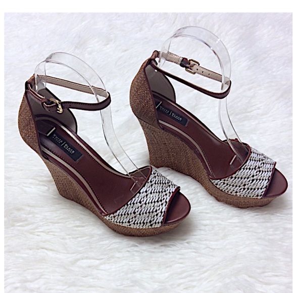 White House Black Market Shoes - WHITE HOUSE BLACK MARKET PLATFORM WEDGE SA…